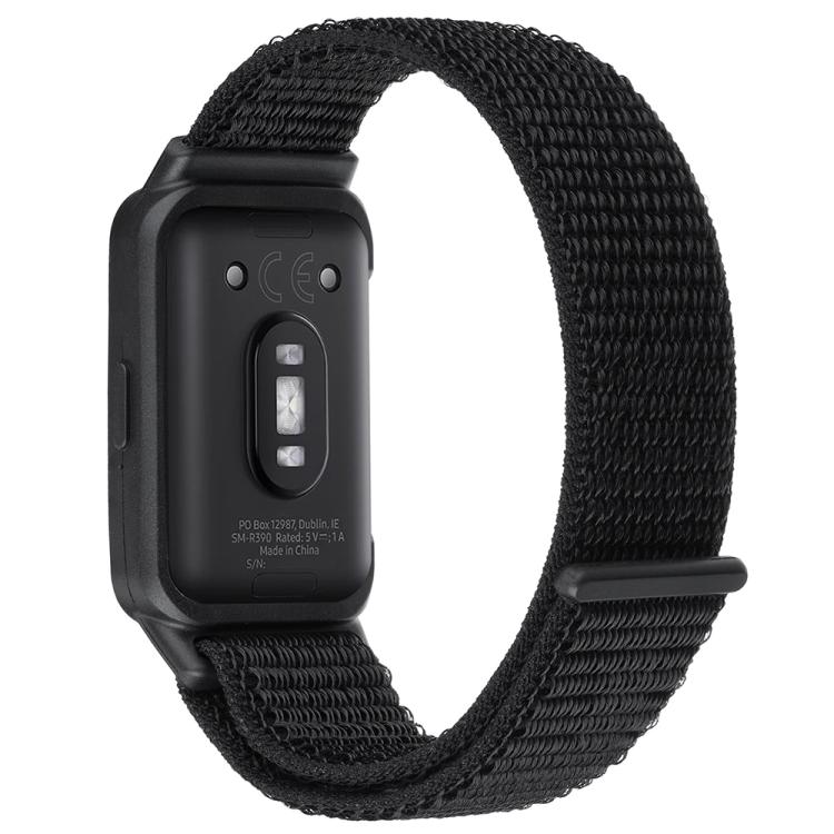 Pulseira de Relógio em Nylon com Fecho de Gancho e Argola Integrado ao Quadro do Relógio, Para Samsung Galaxy Fit 3