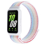 Pulseira de Relógio em Nylon com Fecho de Gancho e Argola Integrado ao Quadro do Relógio, Para Samsung Galaxy Fit 3