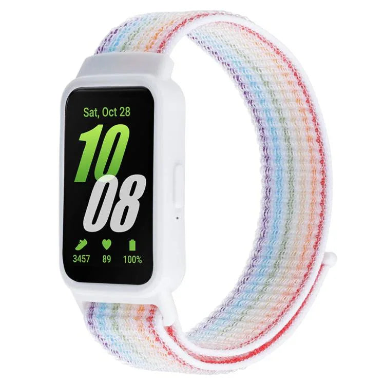 xDfind Watch Frame Integrated Nylon Hook and Loop Fastener Watch Band, For Samsung Galaxy Fit 3