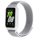 Pulseira de Relógio em Nylon com Fecho de Gancho e Argola Integrado ao Quadro do Relógio, Para Samsung Galaxy Fit 3