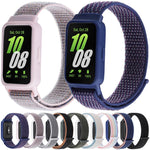 Pulseira de Relógio em Nylon com Fecho de Gancho e Argola Integrado ao Quadro do Relógio, Para Samsung Galaxy Fit 3