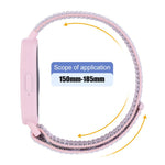 Pulseira de Relógio em Nylon com Fecho de Gancho e Argola Integrado ao Quadro do Relógio, Para Samsung Galaxy Fit 3