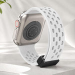 Pulseira de Relógio em Silicone com Fecho Magnético xDfind, Para Apple Watch 42 / 44 / 45 / 46 / 49mm, Para Apple Watch 38 / 40 / 41 / S10 42mm
