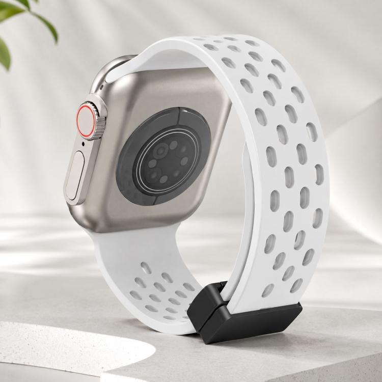 Pulseira de Relógio em Silicone com Fecho Magnético xDfind, Para Apple Watch 42 / 44 / 45 / 46 / 49mm, Para Apple Watch 38 / 40 / 41 / S10 42mm