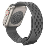 Pulseira de Relógio em Silicone com Fecho Magnético xDfind, Para Apple Watch 42 / 44 / 45 / 46 / 49mm, Para Apple Watch 38 / 40 / 41 / S10 42mm