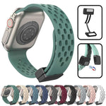 Pulseira de Relógio em Silicone com Fecho Magnético xDfind, Para Apple Watch 42 / 44 / 45 / 46 / 49mm, Para Apple Watch 38 / 40 / 41 / S10 42mm