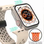 Pulseira de Relógio em Silicone com Fecho Magnético xDfind, Para Apple Watch 42 / 44 / 45 / 46 / 49mm, Para Apple Watch 38 / 40 / 41 / S10 42mm