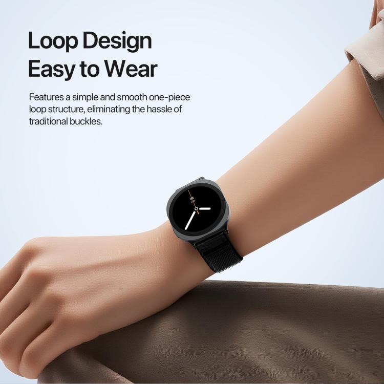 Pulseira de Relógio em Nylon Trançado da Série YE da DUX DUCIS, Para Samsung Galaxy Watch8 / Watch8 Classic