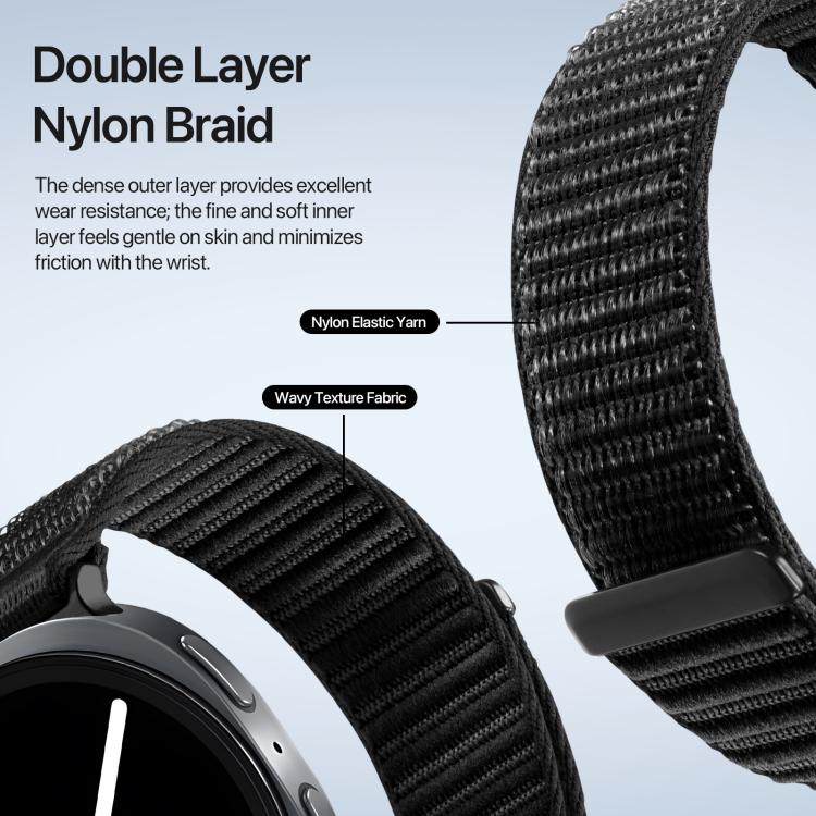 Pulseira de Relógio em Nylon Trançado da Série YE da DUX DUCIS, Para Samsung Galaxy Watch8 / Watch8 Classic