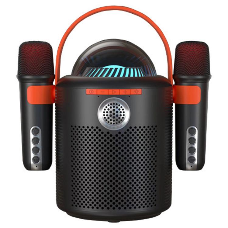 Lebo Y11 Coluna Bluetooth Portátil para Karaoke Sem Fios com Microfone Duplo para Exterior
