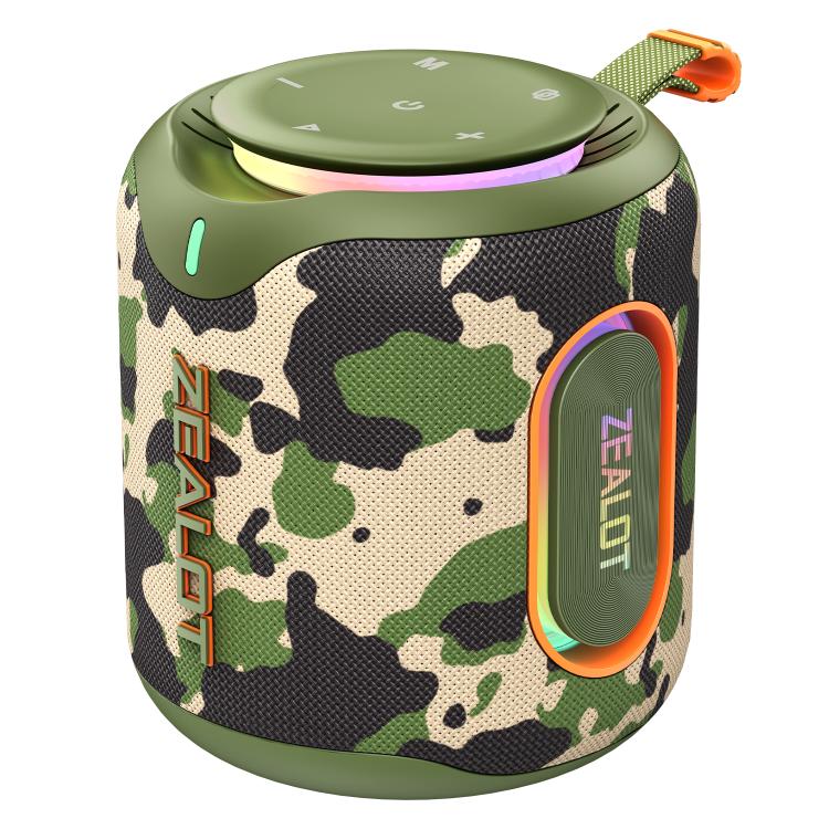 Zealot M1 Coluna Bluetooth Estéreo RGB Portátil 30W IPX6 para Exterior