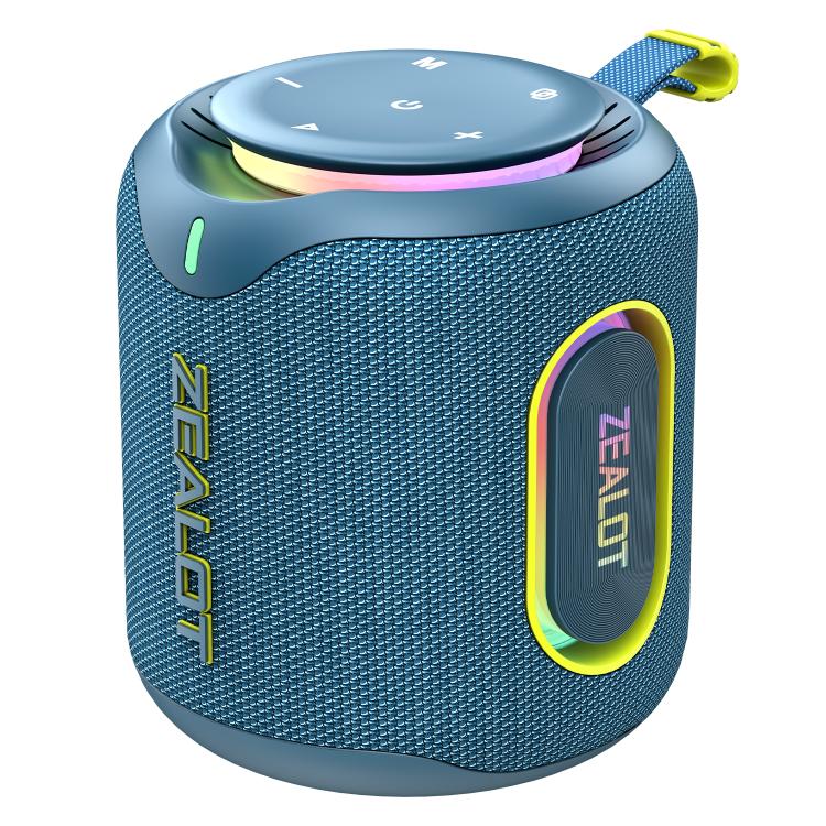 Zealot M1 Coluna Bluetooth Estéreo RGB Portátil 30W IPX6 para Exterior
