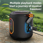 Zealot M1 Coluna Bluetooth Estéreo RGB Portátil 30W IPX6 para Exterior