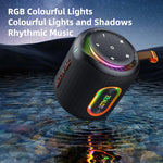 Zealot M1 Coluna Bluetooth Estéreo RGB Portátil 30W IPX6 para Exterior