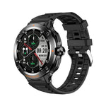 D13 Relógio Inteligente com Auricular Bluetooth 2 em 1 para Chamadas, Suporta Chamadas Bluetooth / NFC / Monitorização de Saúde, Pulseira de Silicone, Pulseira de Aço com 3 Contas, Pulseira Milanesa de Aço