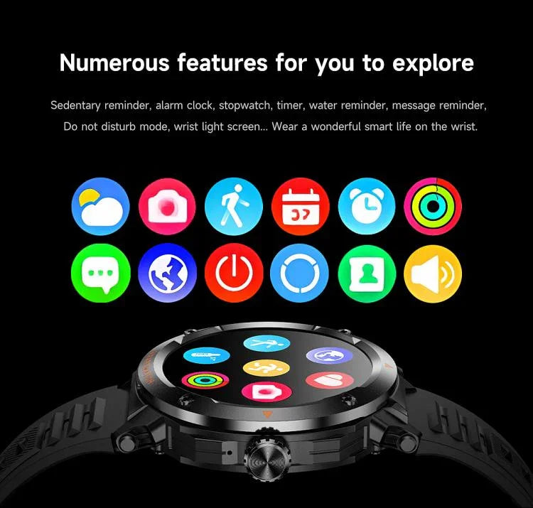 D13 Relógio Inteligente com Auricular Bluetooth 2 em 1 para Chamadas, Suporta Chamadas Bluetooth / NFC / Monitorização de Saúde, Pulseira de Silicone, Pulseira de Aço com 3 Contas, Pulseira Milanesa de Aço