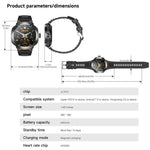 D13 Relógio Inteligente com Auricular Bluetooth 2 em 1 para Chamadas, Suporta Chamadas Bluetooth / NFC / Monitorização de Saúde, Pulseira de Silicone, Pulseira de Aço com 3 Contas, Pulseira Milanesa de Aço