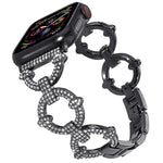 Pulseira de Relógio Metálica com Diamantes em Forma de O xDfind, Para Apple Watch 42 / 44 / 45 / 46 / 49mm, Para Apple Watch 38 / 40 / 41 / S10 42mm