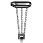 Pulseira de Relógio Metálica com Três Diamantes xDfind, Para Apple Watch 42 / 44 / 45 / 46 / 49mm, Para Apple Watch 38 / 40 / 41 / S10 42mm