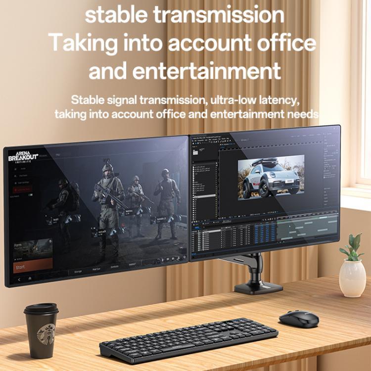 Conjunto Teclado e Rato Sem Fios 2.4G para Negócios Yesido KB42, Versão Árabe, Versão Inglesa
