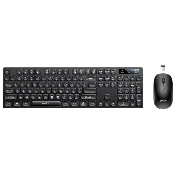 Conjunto Teclado e Rato Sem Fios 2.4G para Negócios Yesido KB42, Versão Árabe, Versão Inglesa