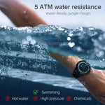 NORTH EDGE APOLLO Relógio Desportivo Inteligente Masculino Outdoor Resistente à Água com Correia de Silicone Multifuncional