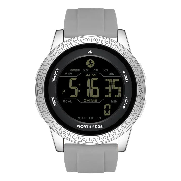 NORTH EDGE APOLLO Relógio Desportivo Inteligente Masculino Outdoor Resistente à Água com Correia de Silicone Multifuncional