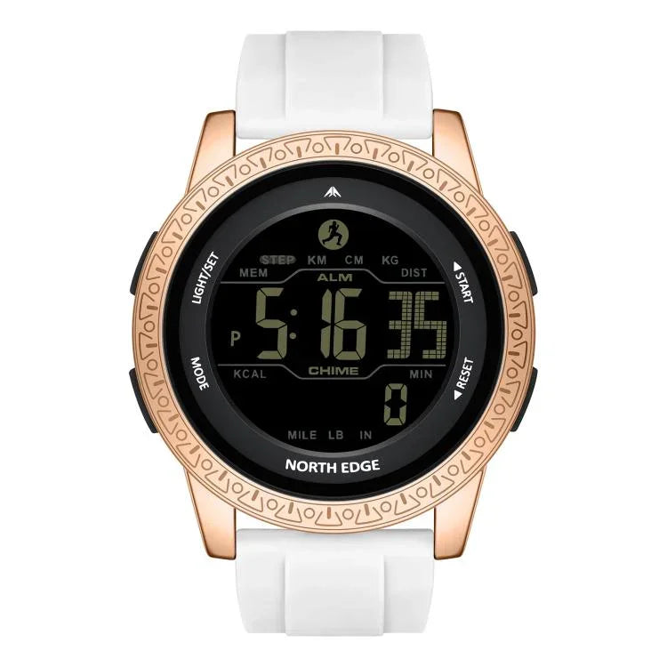 NORTH EDGE APOLLO Relógio Desportivo Inteligente Masculino Outdoor Resistente à Água com Correia de Silicone Multifuncional