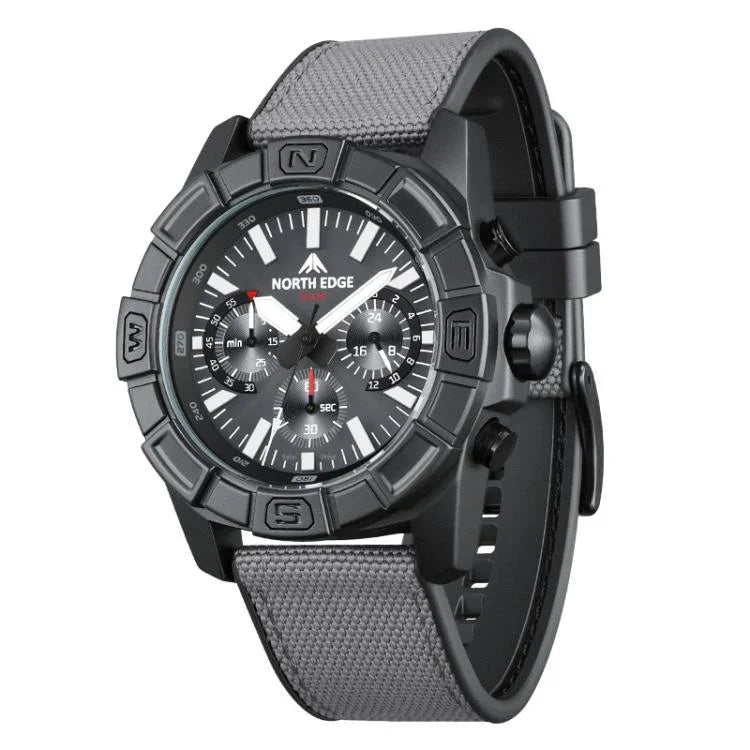 NORTH EDGE BLAZE Relógio Desportivo Inteligente Masculino Outdoor Resistente à Água com Carregamento Solar