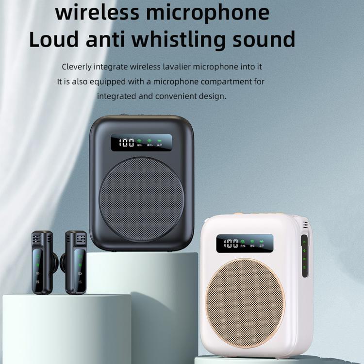Amplificador de Voz para Ensino com Microfone Sem Fios Mini M10 com Ecrã