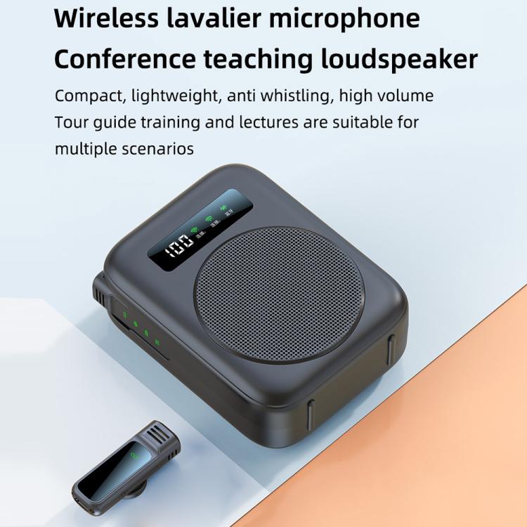 Amplificador de Voz para Ensino com Microfone Sem Fios Mini M10 com Ecrã