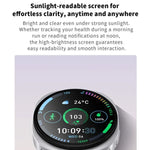 Relógio inteligente desportivo HD8 mini 1,29 polegadas BT5.4, suporta chamadas Bluetooth / Sono / Oxigénio no sangue / Frequência cardíaca / Monitor de pressão arterial