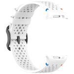 Pulseira de Relógio em Silicone Respirável com Fecho Preto em Escada e Padrão de Colmeia, Para Samsung Galaxy Watch8 / Watch8 Classic
