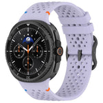 Pulseira de Relógio em Silicone Respirável com Fecho Preto em Escada e Padrão de Colmeia, Para Samsung Galaxy Watch8 / Watch8 Classic