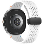 xDfind Magnetic Black Buckle Honeycomb Breathable Silicone Watch Band, For Samsung Galaxy Watch8 / Watch8 Classic