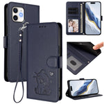 Capa de telemóvel em pele com relevo de gato em forma de coração e alça de mão, Para iPhone 11 Pro Max, Para iPhone 11, Para iPhone 11 Pro, Para iPhone X / XS
