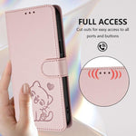 Capa de telemóvel em pele com relevo de gato em forma de coração e alça de mão, Para iPhone 11 Pro Max, Para iPhone 11, Para iPhone 11 Pro, Para iPhone X / XS