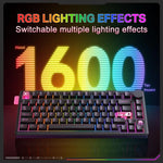 Teclado Mecânico com Triplo Modo e Teclas Hot Swappable ONIKUMA MT706 81 Teclas, MT706