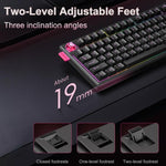 Teclado Mecânico com Triplo Modo e Teclas Hot Swappable ONIKUMA MT706 81 Teclas, MT706