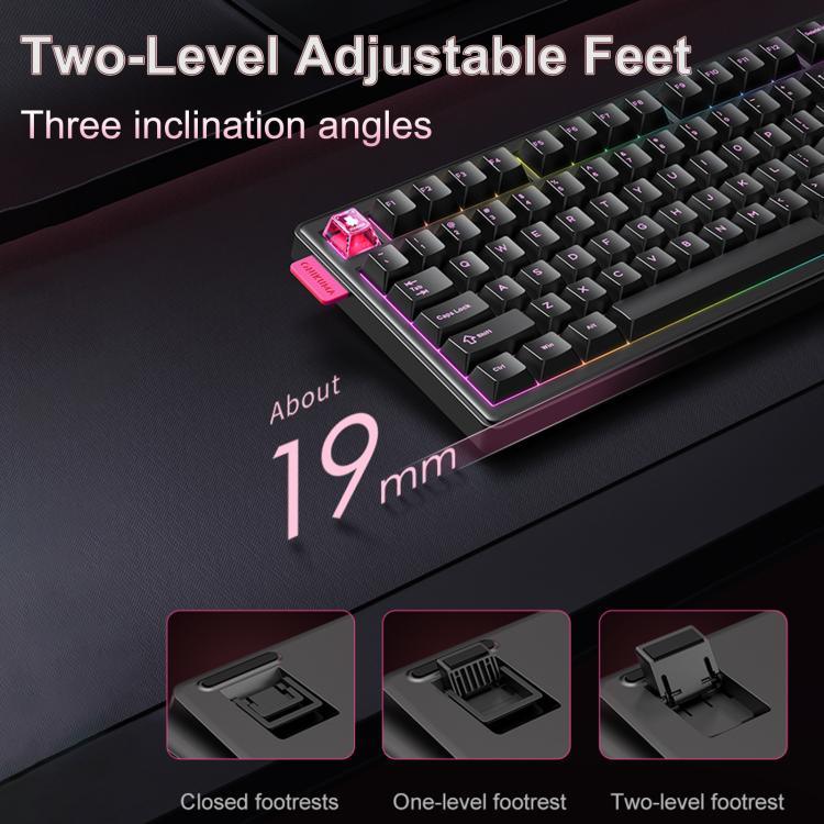 Teclado Mecânico com Triplo Modo e Teclas Hot Swappable ONIKUMA MT706 81 Teclas, MT706