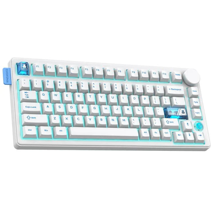 Teclado Mecânico com Triplo Modo e Teclas Hot Swappable ONIKUMA MT706 81 Teclas, MT706