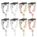 Pulseira de Relógio Metálica com Diamantes em Forma de Corrente Óssea, Para Apple Watch 46mm / 49mm / 45mm / 44mm, Para Apple Watch 42mm / 41mm / 40mm / 38mm