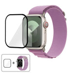Pulseira de Relógio em Nylon com Loop e Filme Curvo 3D, Para Apple Watch Série 44mm