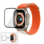 Correia de Relógio em Nylon com Fivela e Filme Curvo 3D, Para Apple Watch Ultra 2 / 1 49mm