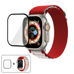 Correia de Relógio em Nylon com Fivela e Filme Curvo 3D, Para Apple Watch Ultra 2 / 1 49mm