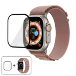 Correia de Relógio em Nylon com Fivela e Filme Curvo 3D, Para Apple Watch Ultra 2 / 1 49mm
