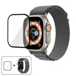 Correia de Relógio em Nylon com Fivela e Filme Curvo 3D, Para Apple Watch Ultra 2 / 1 49mm