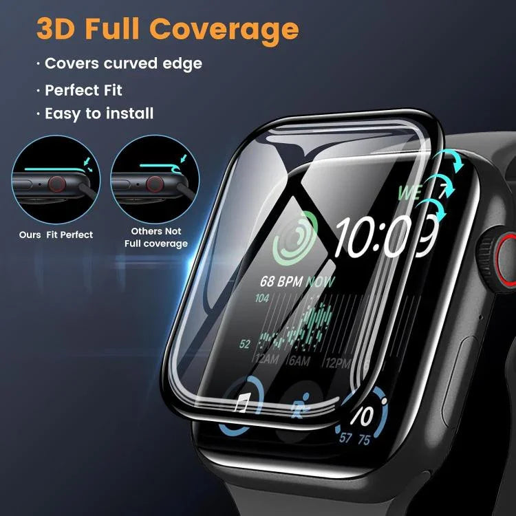 Pulseira de Relógio em Nylon com Loop e Filme Curvo 3D, Para Apple Watch Série 10 42mm