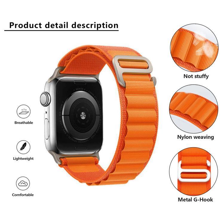 Correia de Relógio em Nylon com Fivela e Filme Curvo 3D, Para Apple Watch Series 41mm