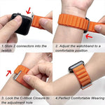 Correia de Relógio em Nylon com Fivela e Filme Curvo 3D, Para Apple Watch Ultra 2 / 1 49mm
